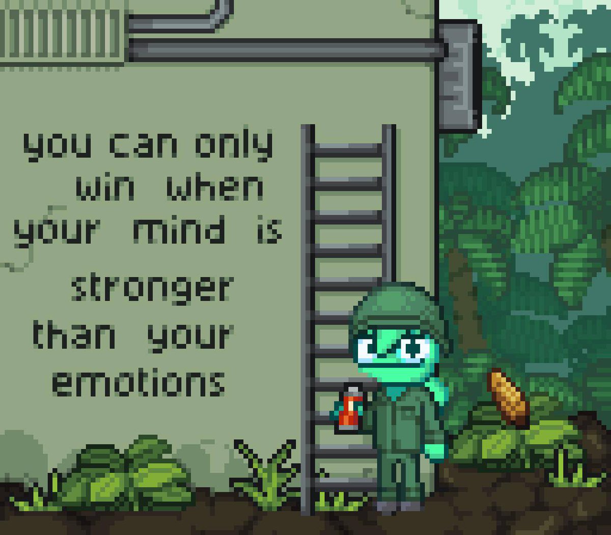 KangoArmy's tweet image. Stronger mind, better outcomes. #pixelart #Motivation