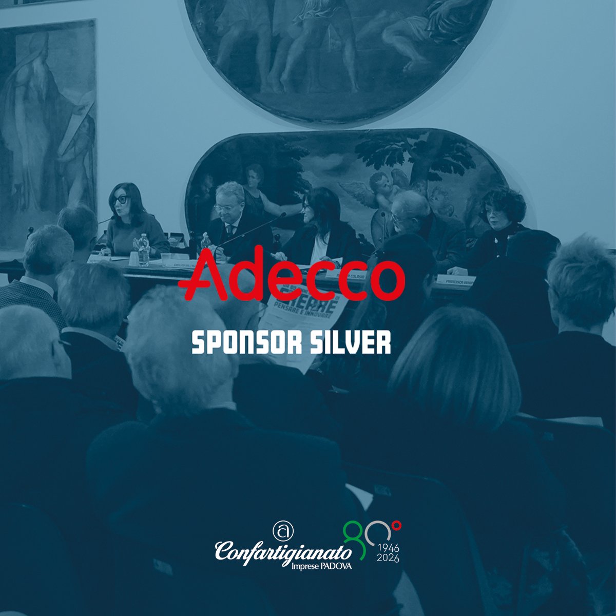 👥 <a href="/AdeccoItalia/">AdeccoItalia</a>  è la società del Gruppo Adecco specializzata nello #sviluppo e nella valorizzazione del capitale umano, offrendo alle aziende soluzioni su misura. Adecco è sponsor dell’80° anniversario di Confartigianato Imprese Padova.