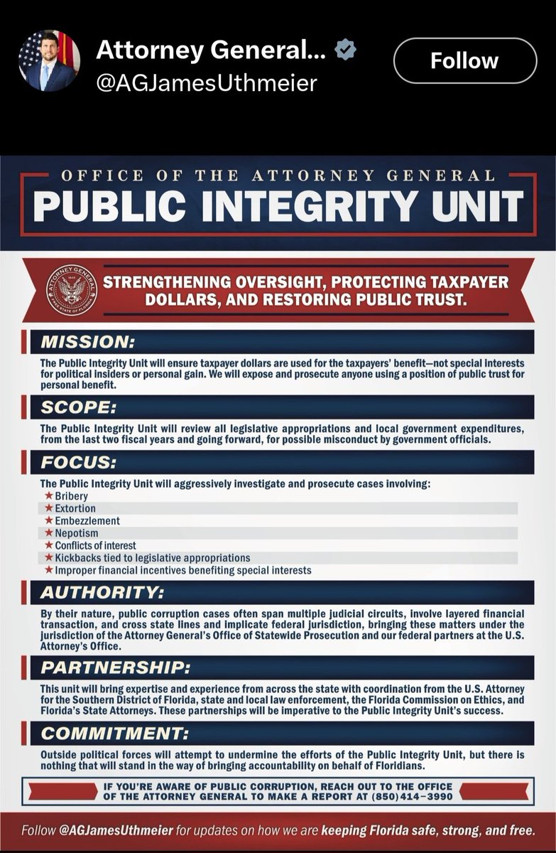Call <a href="/AGJamesUthmeier/">Attorney General James Uthmeier</a> at 850-414-3990 to report Jax City Council President for engaging in public corruption. "Carrico text suggests ‘big favor’ driving push to replace JEA board member with boss" actionnewsjax.com/news/local/car…