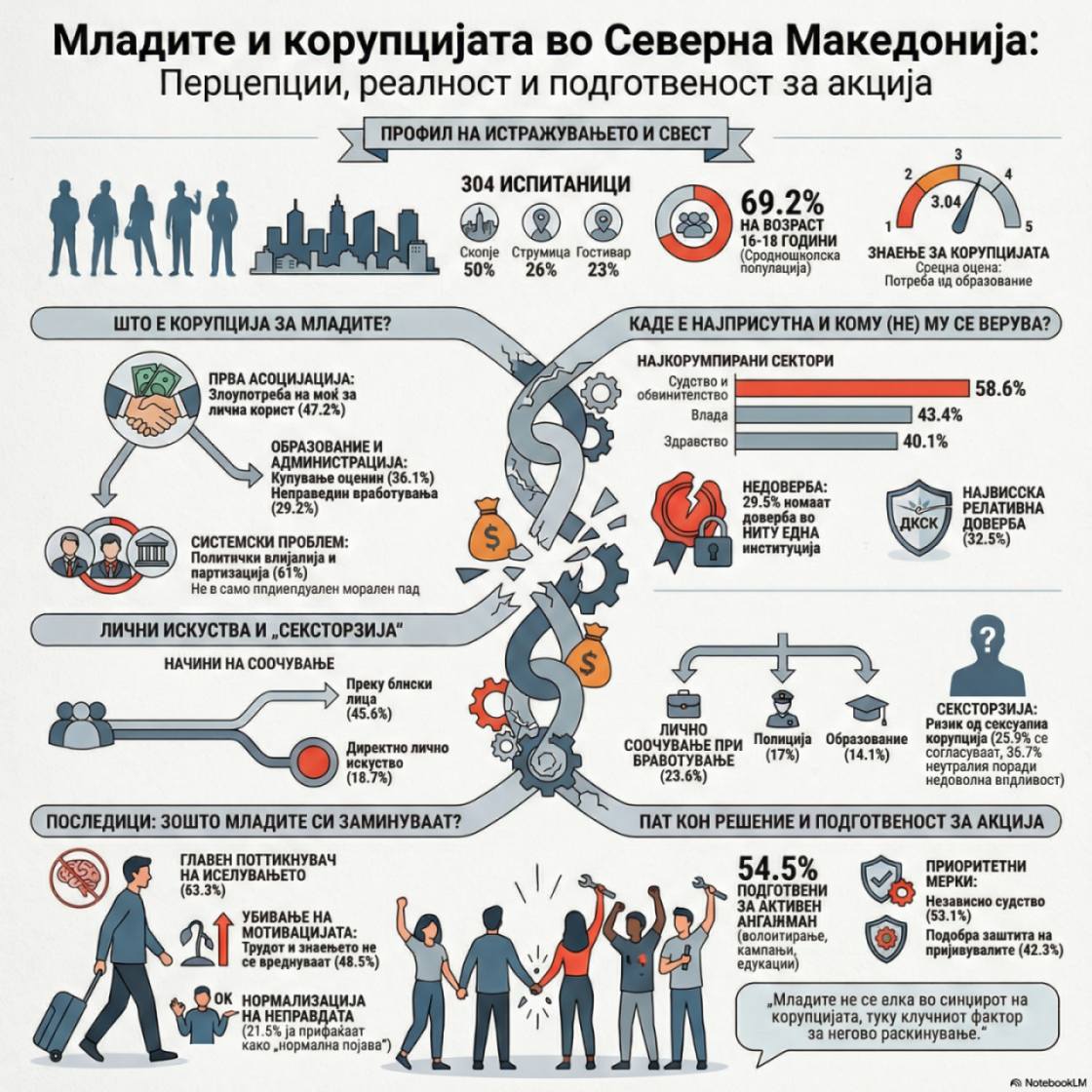 Youth and Corruption in North Macedonia. Our research with young people in Skopje, Strumica, and Gostivar shows corruption is seen as a systemic issue — not an isolated problem. Young people are not the weak link. They are the potential for reform. <a href="/CanadaSerbia/">Canada in Serbia</a> <a href="/CanadaSerbie/">Canada en Serbie</a>