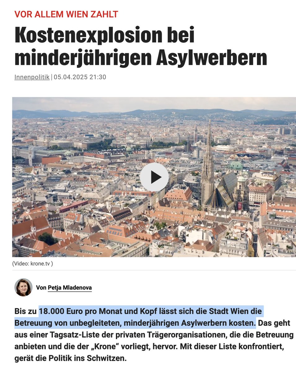 Genauso wie Rupert Lowe müssen ALLE rechten Politiker in Europa kommunizieren. 

Gewisse Zahlen müssen sich einprägen. Ich erwähne zum Beispiel immer und überall, dass ein unbegleiteter minderjähriger Flüchtling in Wien 18.000 Euro im Monat kostet. 

18.000 Euro - wie lange muss