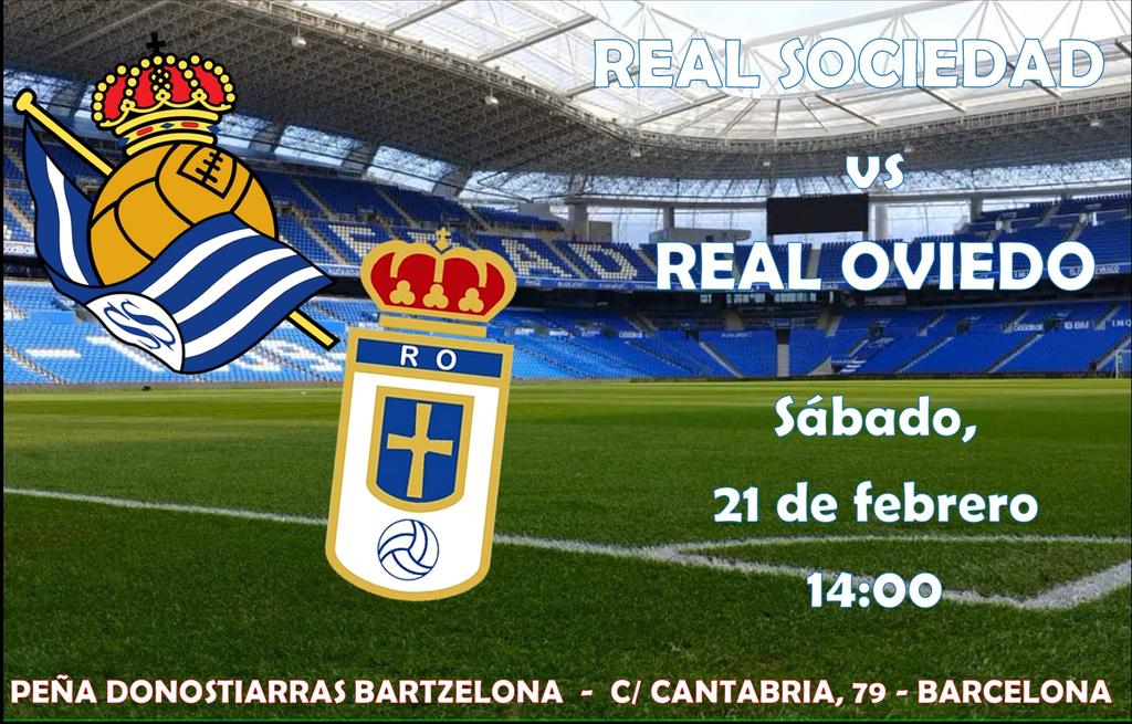 Mañana desde las 13h y muy a pesar del horario estaremos en nuestra sede y con la especial visita de nuestros amigos <a href="/P_Oviedista_Bcn/">P. O. Barcelona</a>