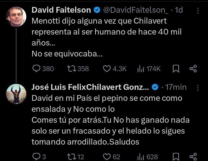 El Chila va con todo. Ahora le tocó cobrar a un periodista mexicano