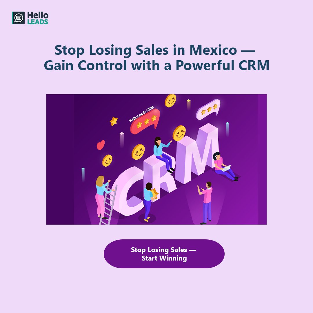 HelloLeads_io's tweet photo. 📈 Capture more leads, close more deals 💼✨

Discover why a powerful CRM is critical for sales success in 🇲🇽 Mexico 🚀📊

👉https://t.co/SakntnZbPp

#SalesGrowth 📊 #HelloLeads 🚀 https://t.co/277VNFMpsy