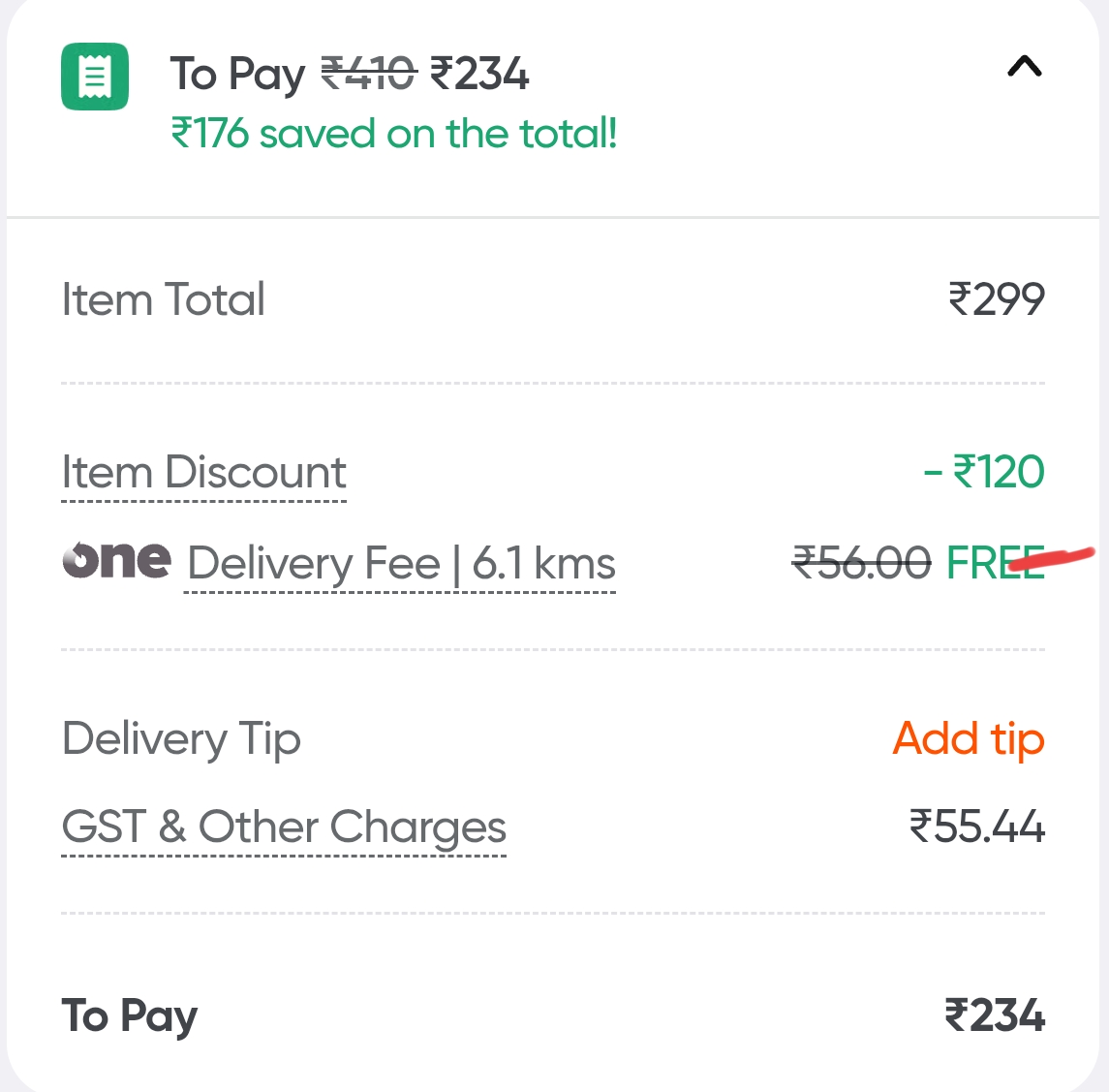 nandha207's tweet photo. Misleading billing on 
@Swiggy: ₹55.44 labeled as "GST &amp; Other Charges" but ~80% of that is actually for Packaging &amp; Platform fees. Only ₹10.45 goes to the Govt. 🏛️
@nsitharaman mam, platforms should be mandated to lead with the highest charge name, not hide behind "GST." https://t.co/uPzu1t0EmT