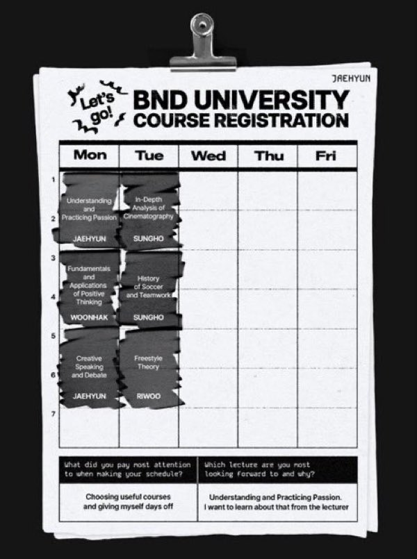unhakpiled06vz's tweet photo. The way Jaehyun is the only one joining actually useful courses #modelstudent #2timesschoolpresident https://t.co/GhmmqeLAXl