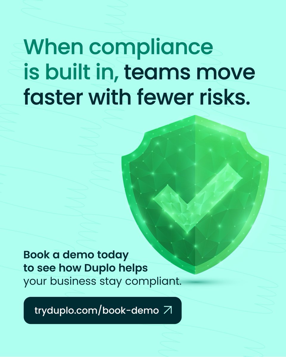 tryduplo's tweet photo. Stop playing catch-up with your records. Build a business that stays compliant automatically!

Simplify your operations today. Visit https://t.co/0qoZlWfYDO to speak to a member of our team

#Duplo #ExpenseManagement #SpendControl https://t.co/cPHmPZhq6L
