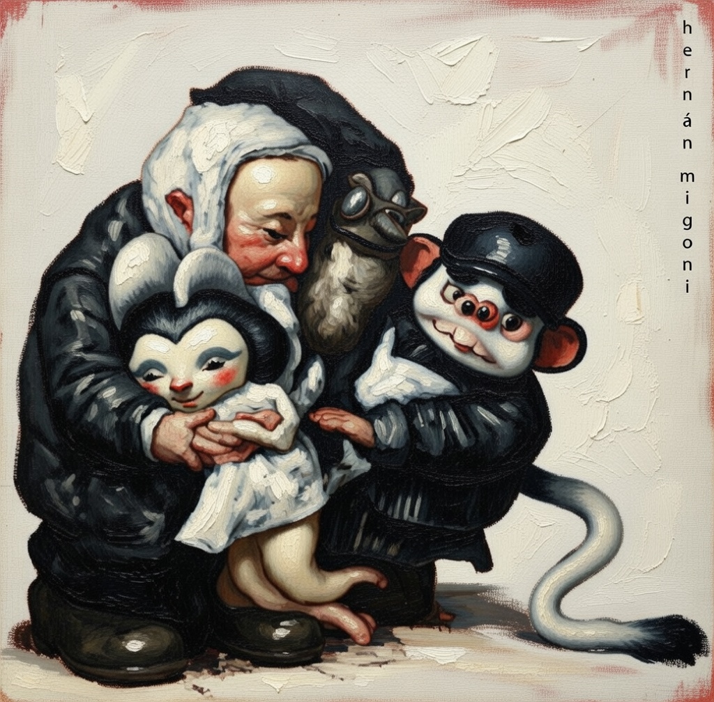 "Familia extraña". Óleo sobre papel.
Retoque digital 10%.

"Strange Family." Oil on paper.
Digital retouching 10%.

#OilPainting #OilOnCanvas #ColorfulArt #VibrantColors #ContemporaryOil #Oleo #FineArt #ArtDaily