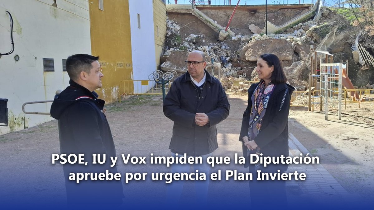La oposición bloquea el plan "Diputación Invierte" en la Diputación de Córdoba. Esta medida afecta a las inversiones previstas para la provincia, incluyendo a Rute. 🛑🏛️
Más detalles en <a href="/RadioRute/">Radio Rute</a>: 🔗 radiorute.com/los-grupos-la-…
#Rute #Córdoba #Diputación #Política #Noticias