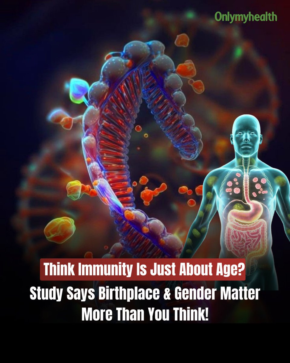onlymyhealth's tweet image. Think immunity is only about age? Think again. 

New research shows your immune response is shaped not just by age, but also by gender, genetics &amp;amp; even birthplace. The same virus can trigger different antibodies in different people
Your #immunity is more personal than you think.