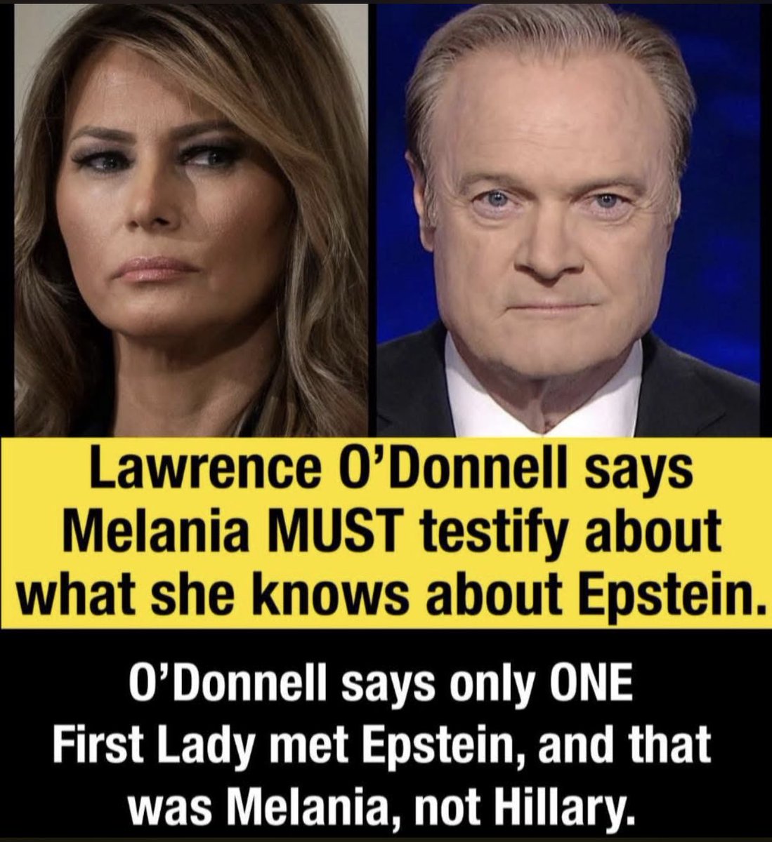I agree, Melania must testify. She has firsthand information on everything. In the Epstein files, there was a friendly email from Melania to Ghislaine Maxwell saying she was looking forward to seeing her. It’s obvious they were close. Her nickname for Ghislaine was “G”.