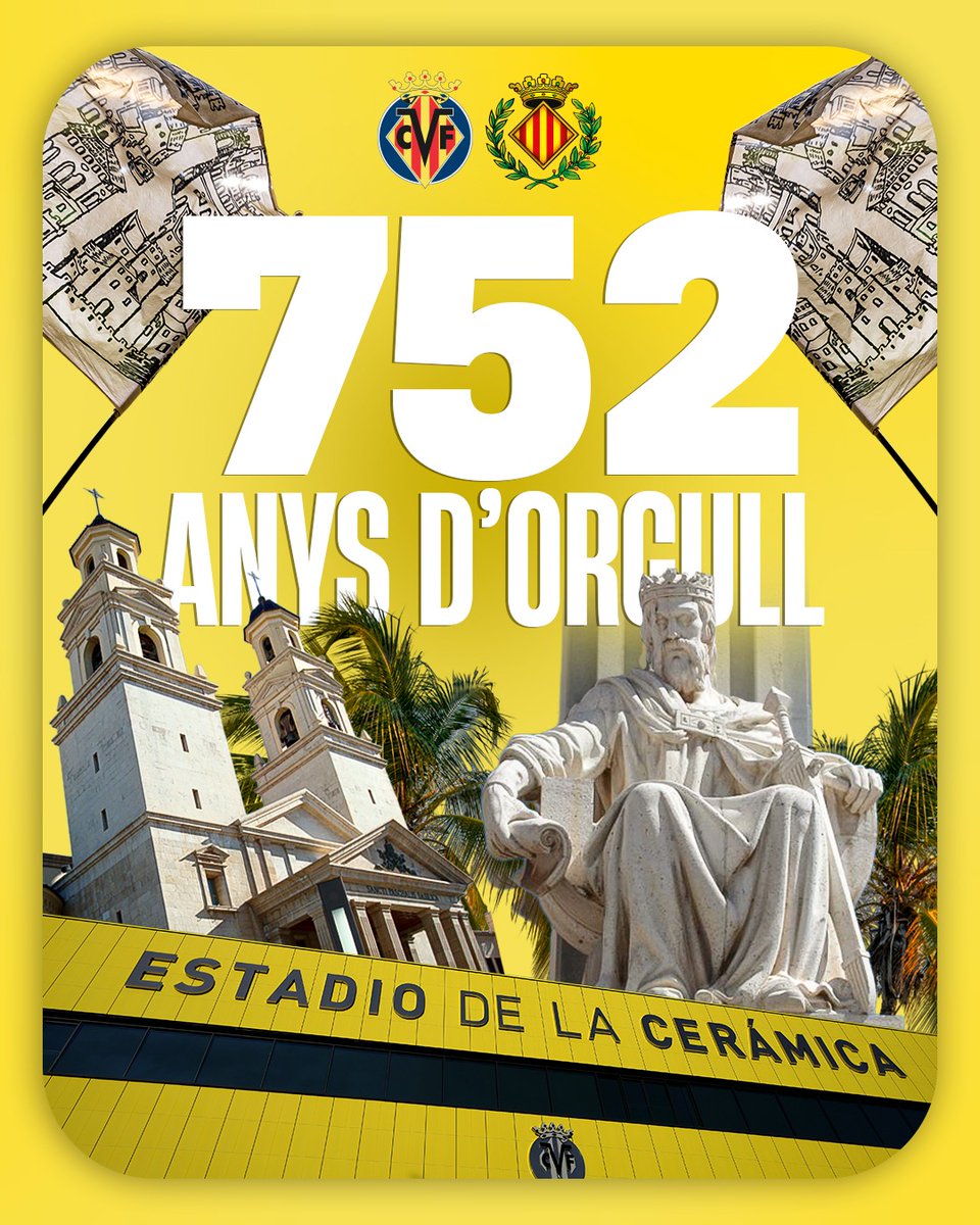 𝟳𝟱𝟮𝗲́ 𝗮𝗻𝗶𝘃𝗲𝗿𝘀𝗮𝗿𝗶 𝗱𝗲 𝗩𝗶𝗹𝗮-𝗿𝗲𝗮𝗹!
𝟳𝟱𝟮 𝗮𝗻𝘆𝘀 𝗱'𝗼𝗿𝗴𝘂𝗹𝗹! 💛