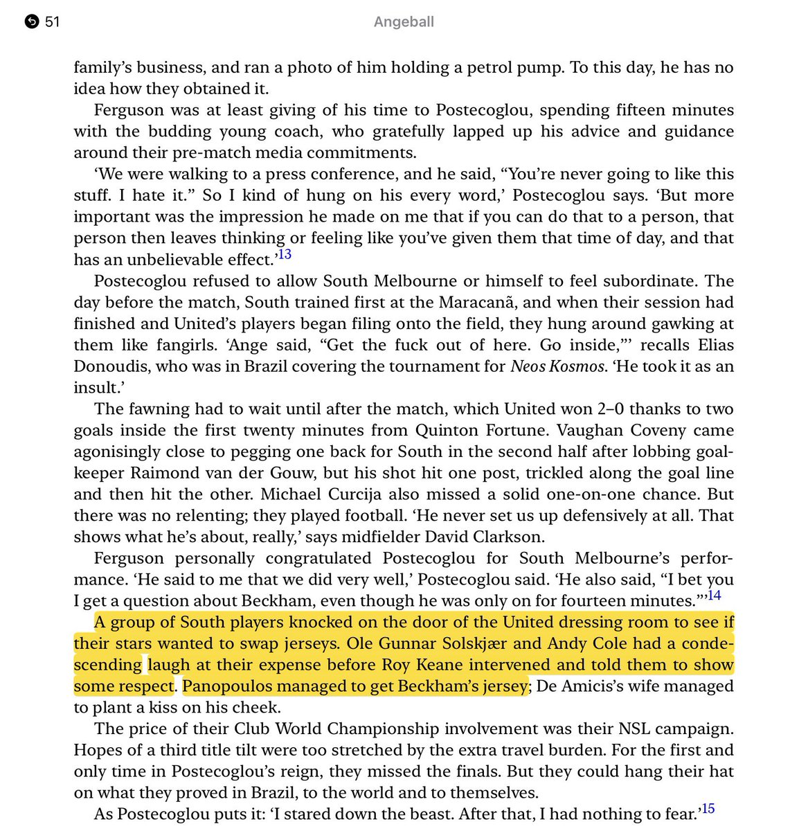 luis1aleixo's tweet photo. @WeAreTheOverlap This was a great story Ange shared about #RoyKeane and the Club World Championship in Brazil (2000)

He also shared it in the book 
#AngeBall by @VinceRugari (2023)
https://t.co/QJX0r3htPt… https://t.co/Mnw3dqUq10