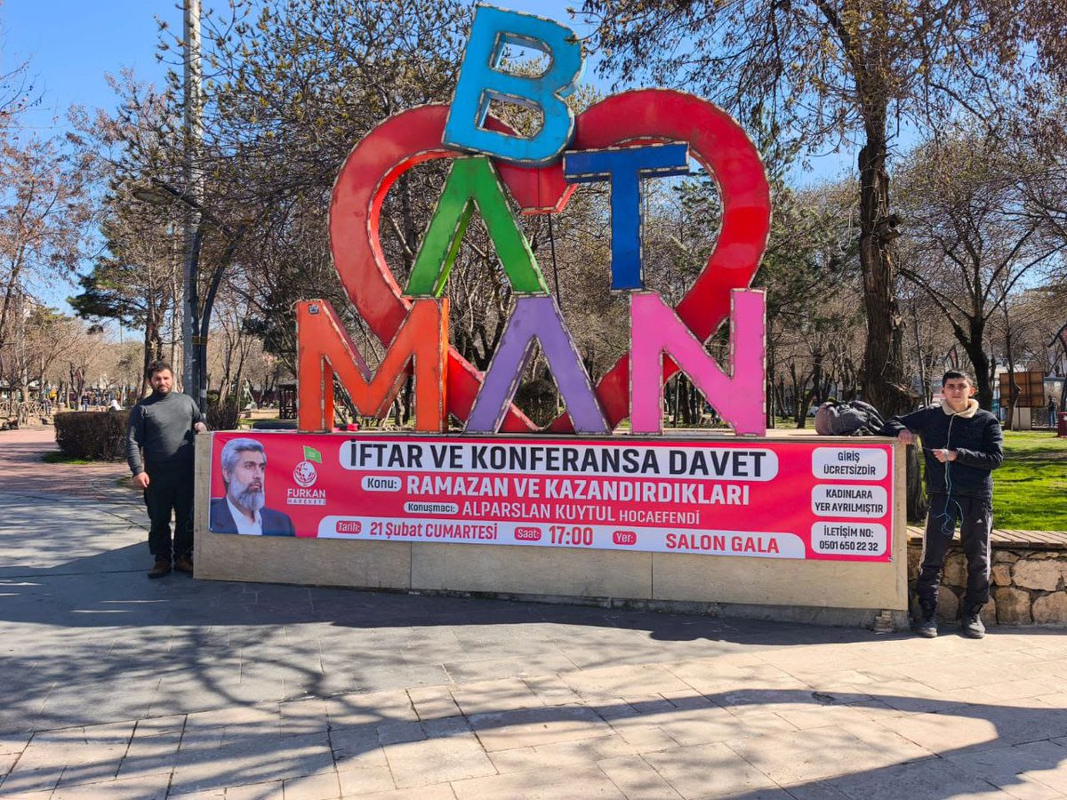 Haydi Batman bu programı kaçırmayın 
AlparslanHoca BatmanaGidiyor