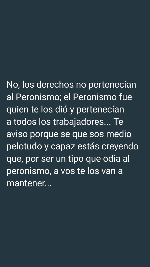 Uno por WhatsApp anda diciendo...