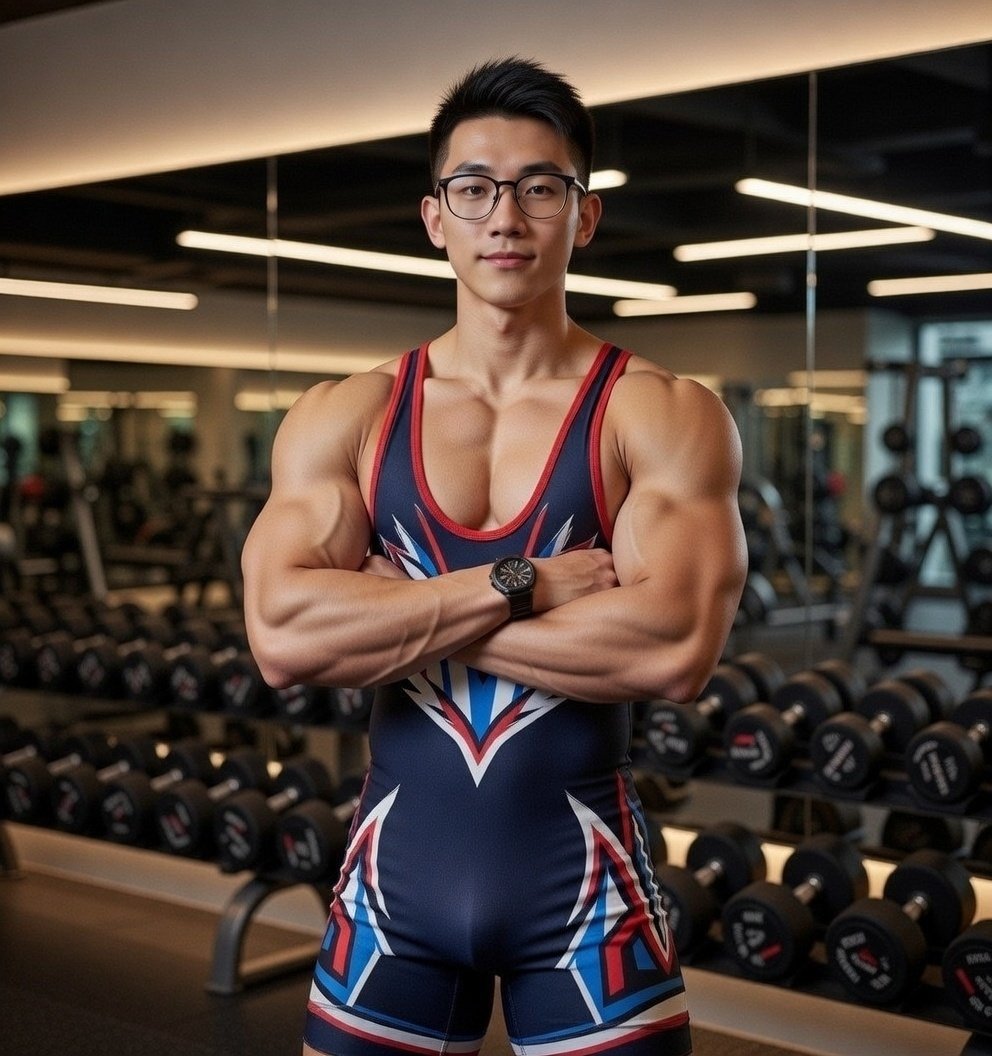 Mnf9812's tweet photo. Jen is here, a sweet friend but a powerbomb in the ring, put all of his energy in every match with great respect to his opponent
#wrestling #wretler #wrestlers #Jen
#muscle #muscleboy #asianmuscle
#AI #AIart #Grok https://t.co/azdLRcOdwP