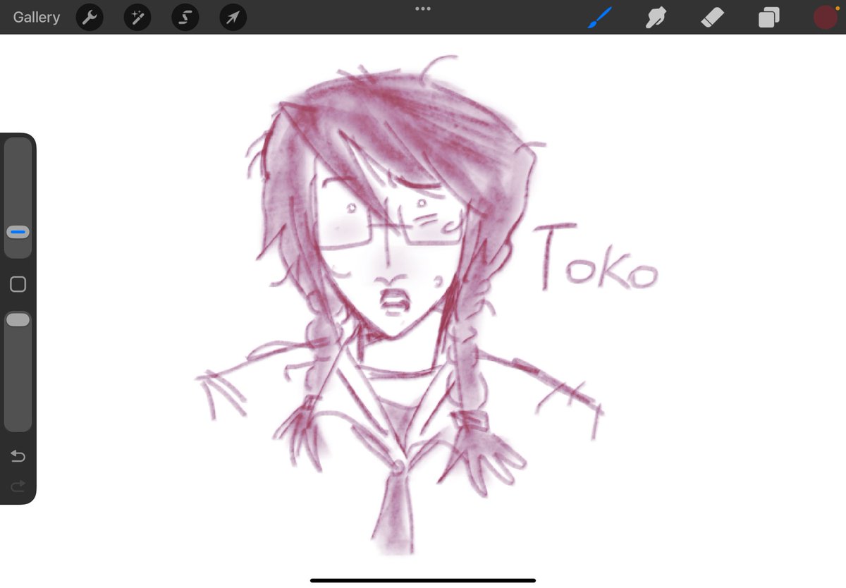 Toko doodle for an au me and my friend are working on
(note: i don’t like danganronpa but i do like some of the characters and their designs)