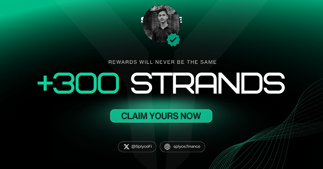 cryptoboy2002's tweet photo. 300 Strands claimed. 

Real-world yield is coming to Solana with @SplyceFi 

Feels good to be early.

Your turn: https://t.co/2uSSJsIDUY https://t.co/ji4ZY9QZMx