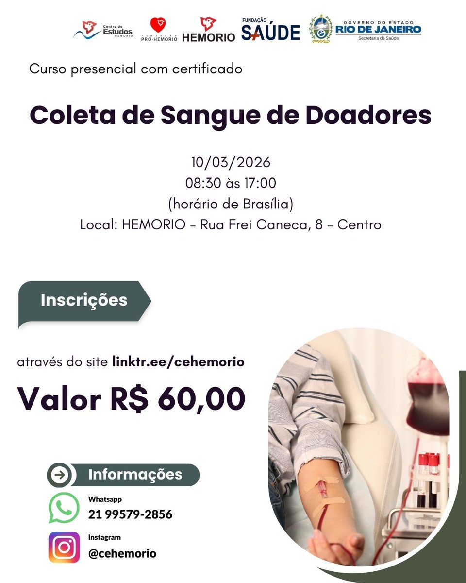 Centro de Estudos HEMORIO tweet media