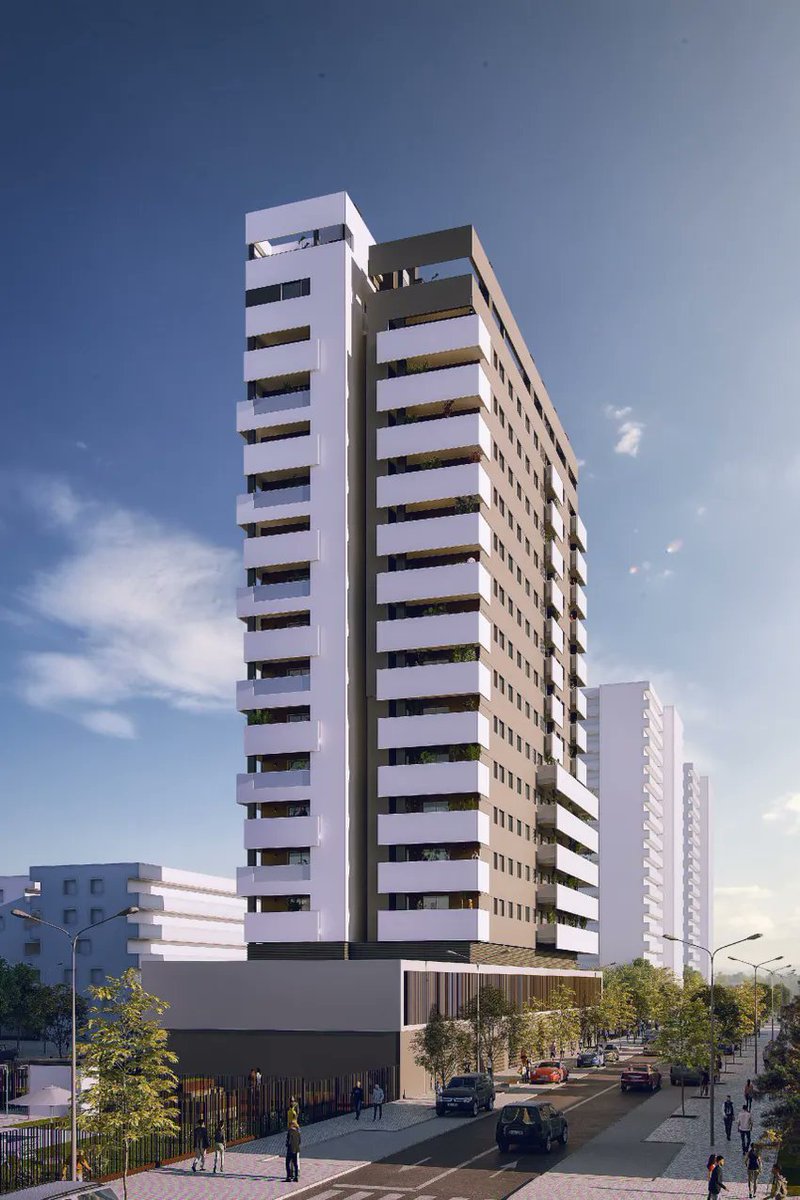 ❌ No a los pisos cebra en Sevilla. No a las fachadas negras en nuestro clima.
Las fachadas negras absorben calor durante el día y lo desprenden por la noche, favoreciendo el efecto isla de calor de la ciudad.