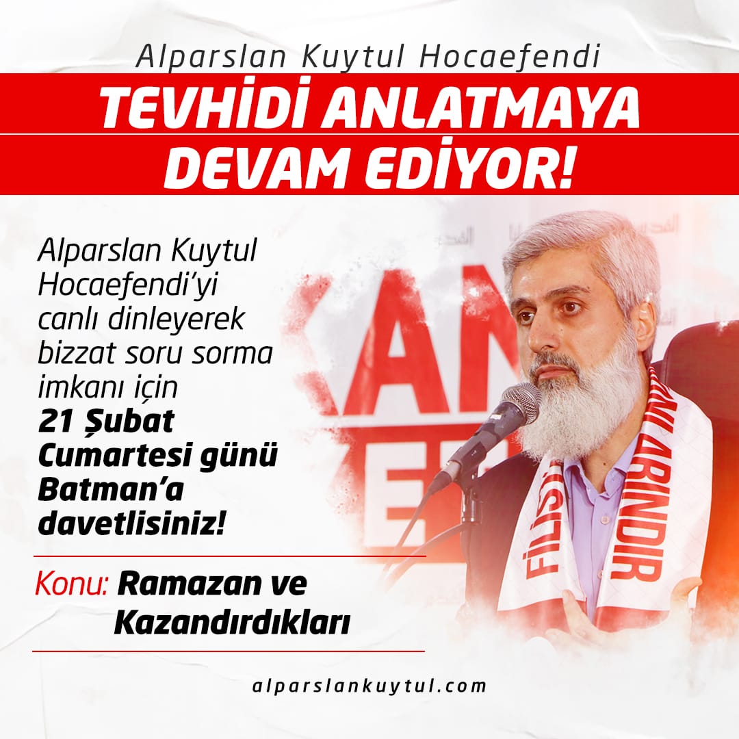 AlparslanHoca BatmanaGeliyor