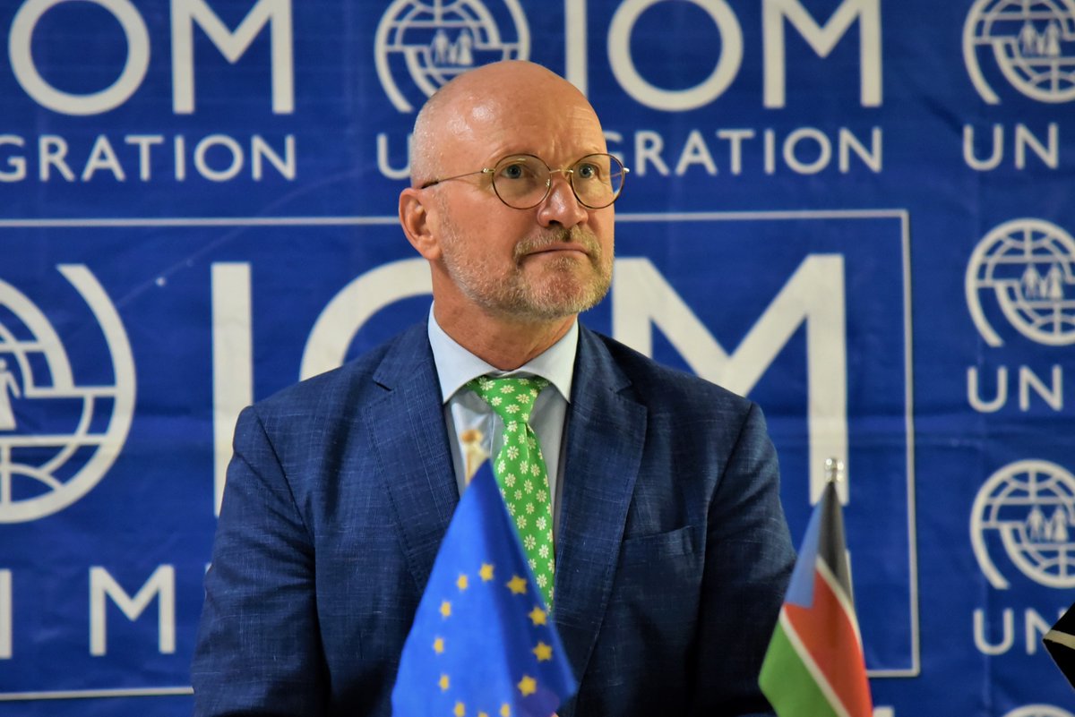 "By working closely with local authorities, we aim to strengthen their capacity to manage displacement &amp; prepare for climate-related shocks. Through this program, we are creating conditions for people to build a future," said Ambassador Pelle Enarsson at the launch today.