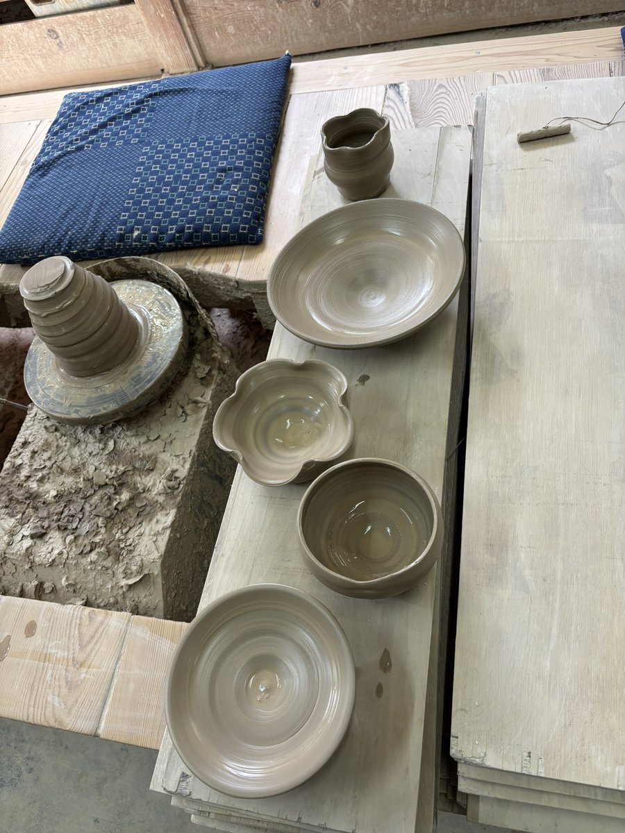 初の陶芸作品！！
なかなか良いのでは！？