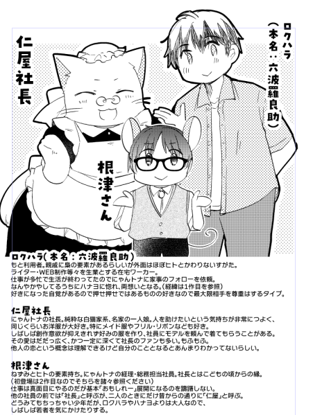 #自分で生み出した一次創作オリジナルキャラを流そう 

にゃんトナはなんとなく地固めをしていたけどそろそろやりたかった感じをやろうかな…というところで小休止してるのがもどかしいね また近いうちに続きの日々をお届けできればいいなと!🐈‍⬛🐈‍⬛ 