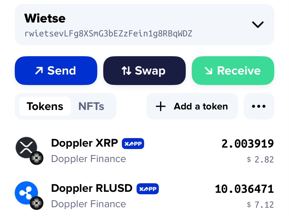 Starting right now, <a href="/doppler_fi/">Doppler Finance</a> is live with their xApp in <a href="/XamanWallet/">Xaman® Wallet 🪝</a>.

And they are the first (more to go live in the coming weeks) who show their yielding balance on your Xaman home screen 😎 So one aggregated view &amp; tapping them takes you straight to the right vault 💪