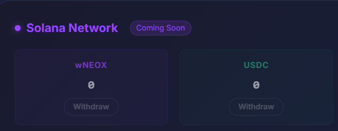 <a href="/NeoxaNet/">Neoxa</a> will be adding $USDC and $wNEOX (both on $SOL) to their early alpha exchange (NAE) and gaming rewards this weekend.   For those us in the US that have been having troubles buying $NEOX, this is wonderful news. Come visit NAE and P2E gaming at neoxagaming.com