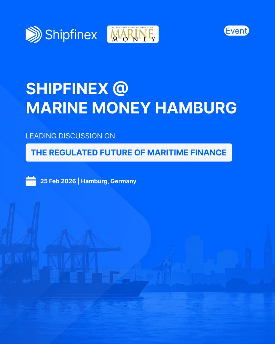 shipfinex_ofc's tweet photo. As shipping finance evolves, the question is no longer whether tokenization is possible, it’s what regulated participation should look like.🧵 https://t.co/1Qxd2tDdku