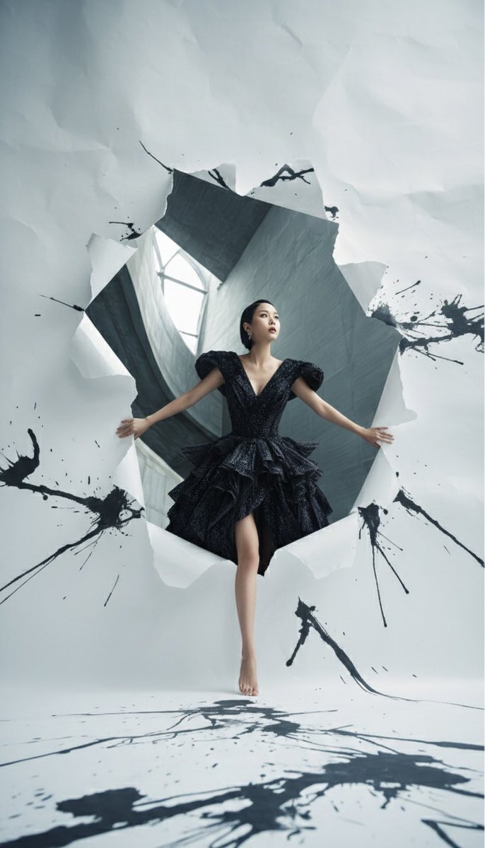 この「壁を突き破る演出」どうですか？✨ 穴の向こう側の世界は