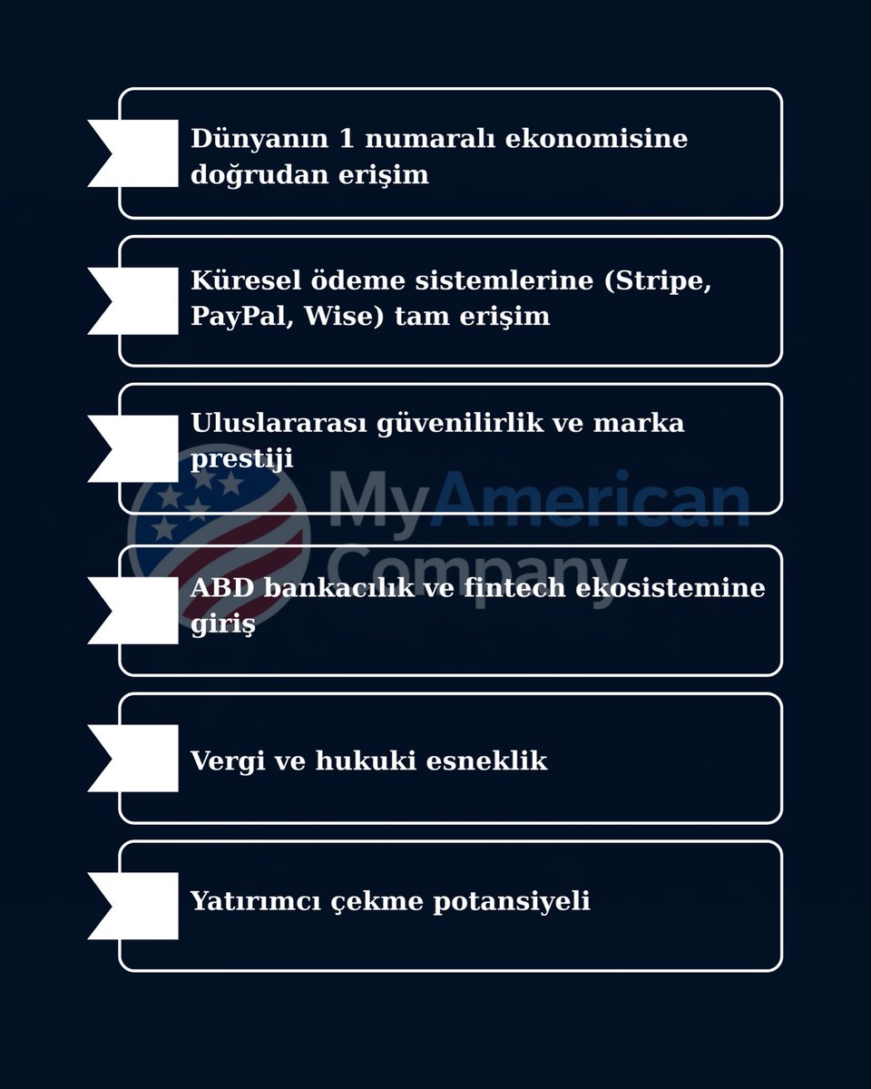 AmericanCo32917's tweet photo. Amerika’da Şirket Kurmanın Avantajları #ecommerce #GlobalTrade #llc. #ccorp https://t.co/n7v5bTFAUu
