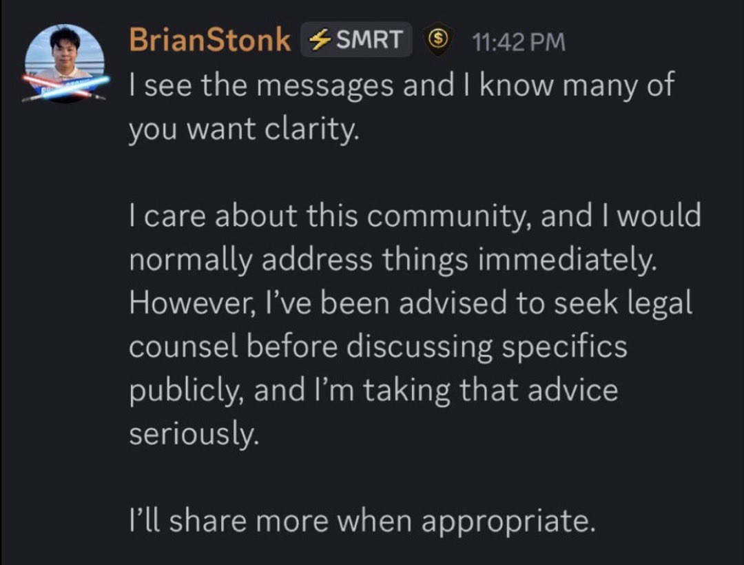 After the Email Which We all had received Is Simple Pointing towards 

<a href="/thebrianstonk/">BrianStonk</a> 
He is not saying anything about this matter 
Let's see is he really doing all this shitty things in the market's and running that affiliate

(Smart) which is not really making traders it's