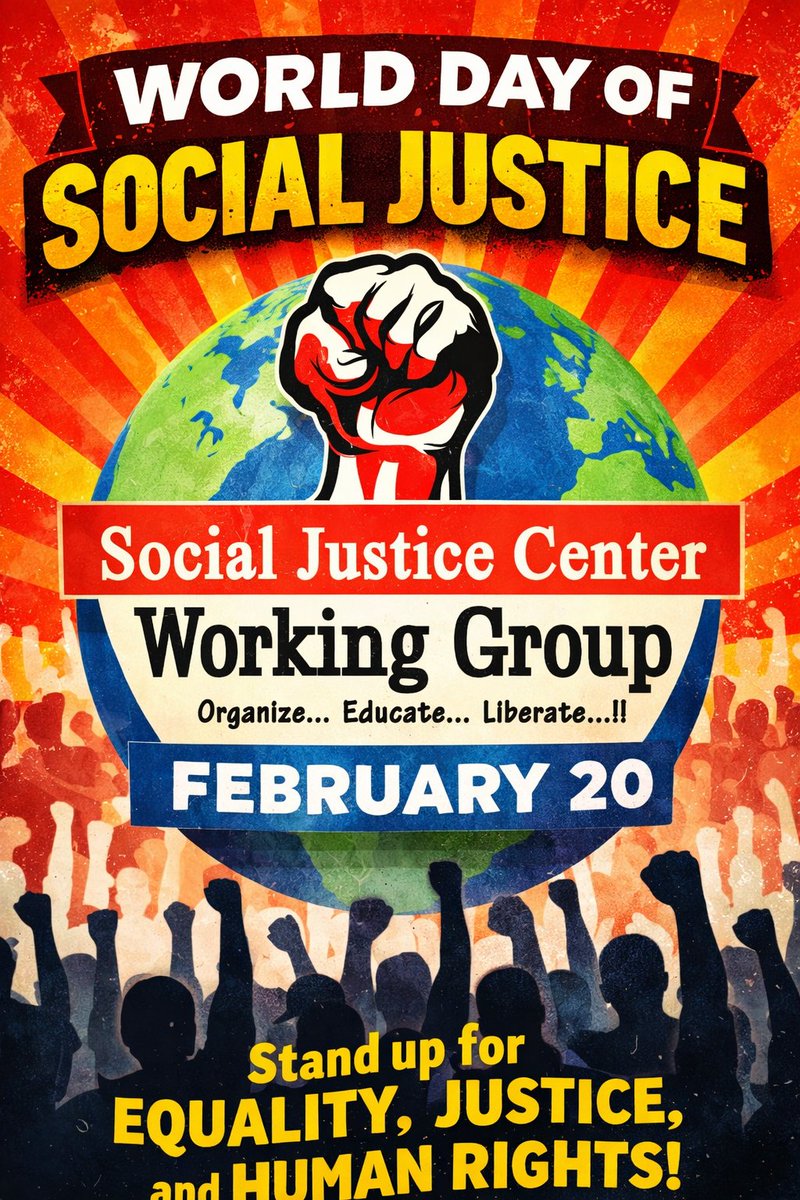 SJwomenleague's tweet photo. Social justice means that every woman and girl, regardless of background, economic status, or circumstance, has equal access to education, healthcare, economic opportunities, and protection from violence. Happy Social justice world day
@UhaiWetu 
#HappySocialjusticeDay https://t.co/AjDyk73Mh6
