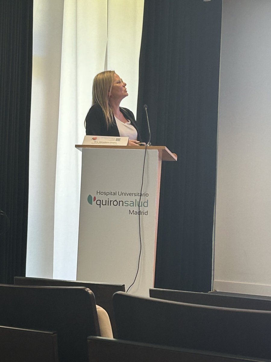 jacabreracardio's tweet photo. VIII edición de nuestras Jornadas de #FA #sincope #ictus . Ana Irribarren enfermera en el @QS_Madrid nos habla de la importancia de la educación en la prevención cardiovascular @secardiologia @QS_Madrid @CardioQuironMad https://t.co/f81dBEbZe4