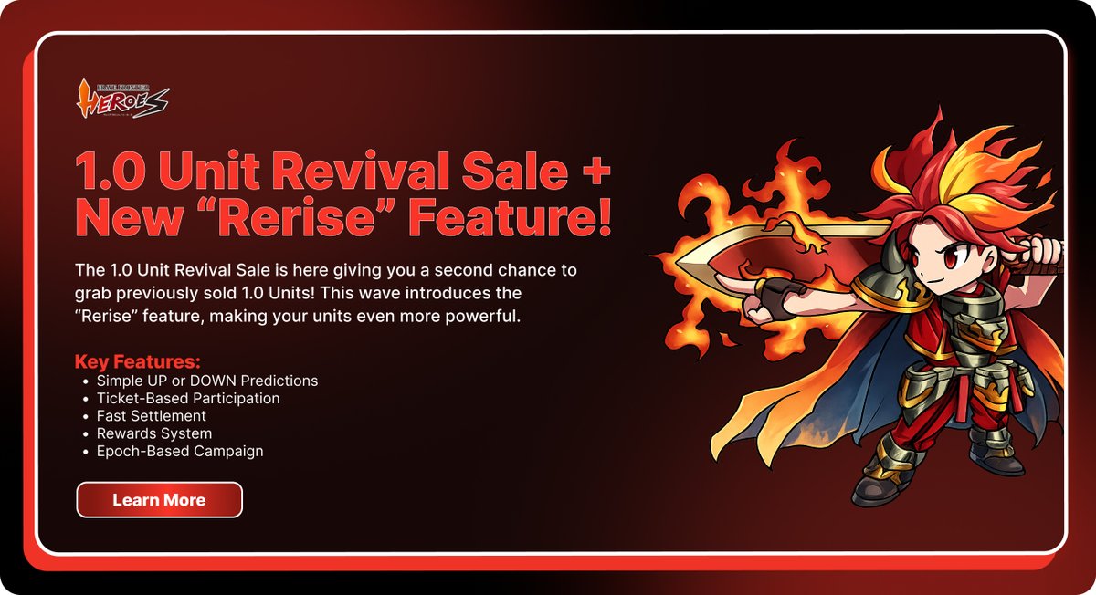 .<a href="/bfh_global/">BFH Official</a> bringing back 1.0 Units with a twist

Wave 2 Revival Sale is live, now with the new “Rerise” feature included.

Dutch auction for the first copies, then fixed price after clean mechanics

Plus holder rewards in $BPC and tickets… ecosystem keeps stacking utility