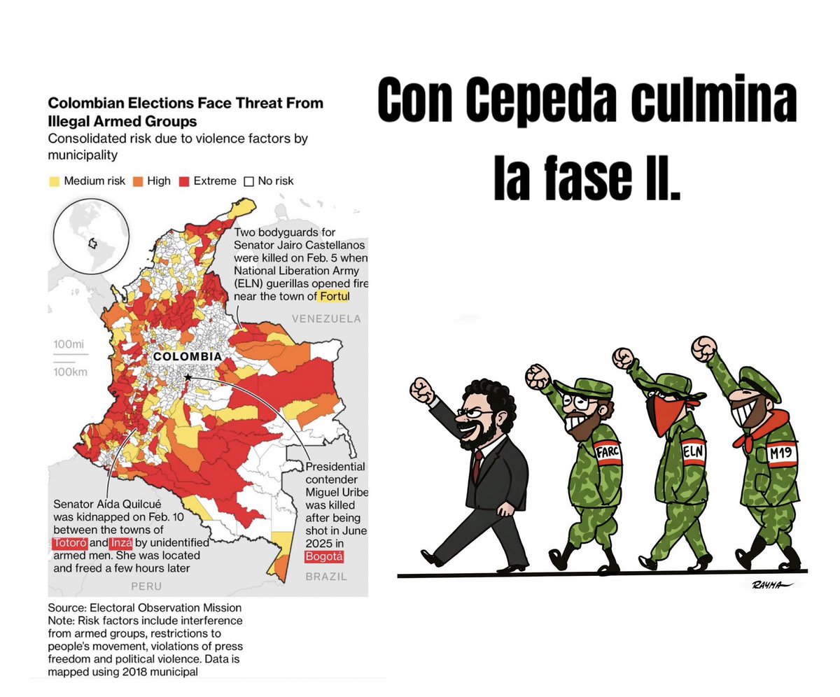 <a href="/IvanCepedaCast/">Iván Cepeda Castro</a> y su porrista <a href="/PizarroMariaJo/">María José Pizarro Rodríguez</a> , dicen que van a profundizar las políticas de <a href="/petrogustavo/">Gustavo Petro</a> , solo les dejo este mapa para que ENTIENDAN cómo terminaríamos si Cepeda las profundiza.