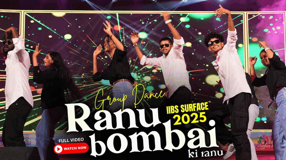 iibsonline's tweet image. 🔥 Group Dance – Rani Bombai Ki Ranu | IIBS Surface 2025 youtu.be/qt8dsen9Ons

Relive the electrifying moments from IIBS Surface 2025 with this energetic group dance performance on “Rani Bombai Ki Ranu”! 

#IIBS #Surface2025 #GroupDance #RaniBombaiKiRanu #DancePerformance