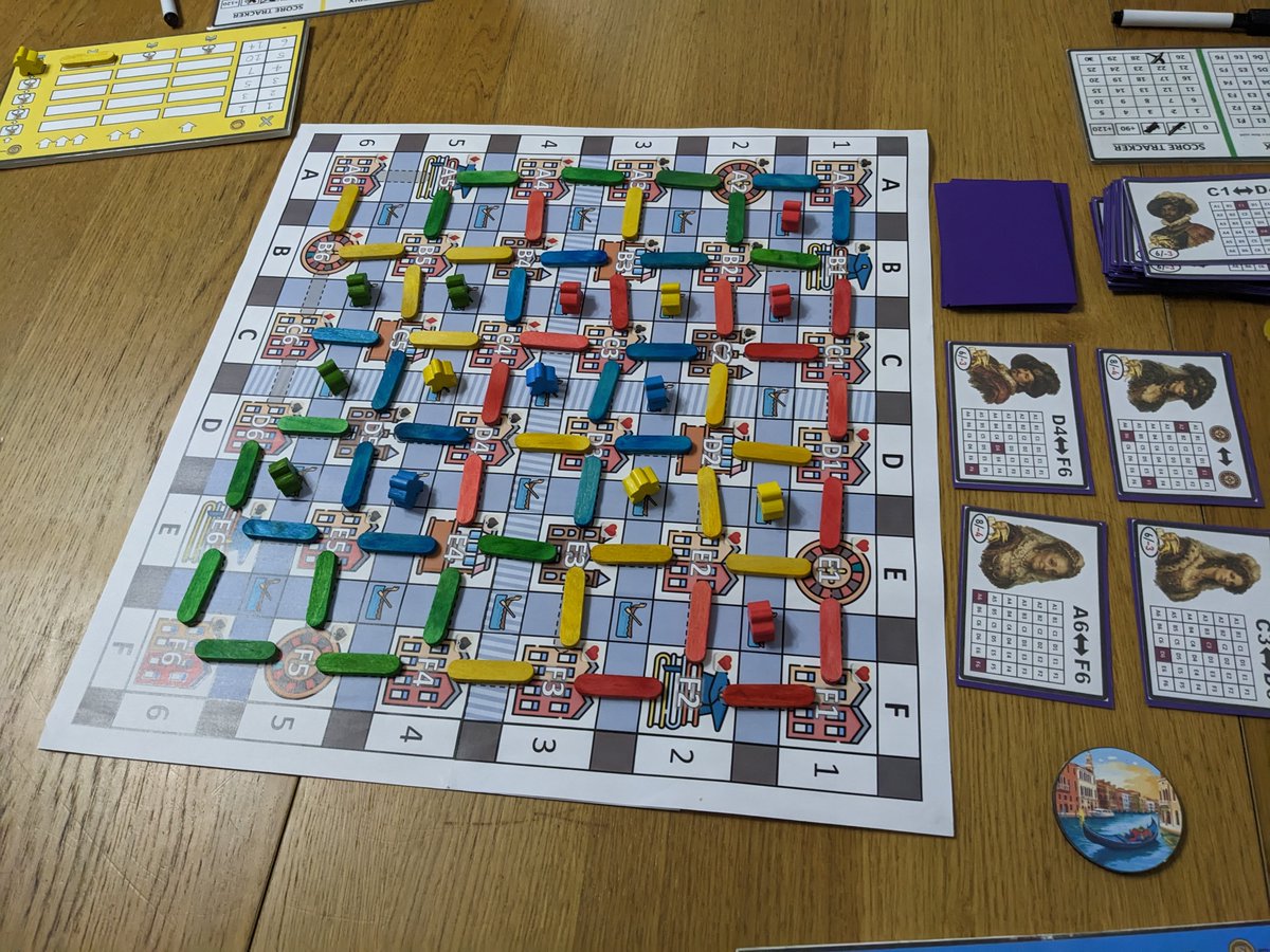 M_J_Henson's tweet image. Great session this week playtesting group getting some good plays in. Looking forward to future plays 🎲😃 #boardgames #designers #playtest #designcrew