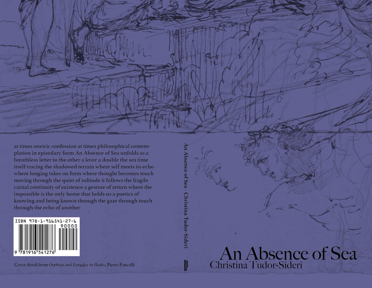 Forthcoming on April 16, An Absence of Sea, a letter across time woven from dreams, intimacies, lived fragments, and remembered voices, where the self meets its double and those who echo within it.

erratumpress.com/an-absence-of-…

My gratitude to <a href="/AnsgarAllen/">Ansgar Allen</a> and <a href="/press_erratum/">Erratum</a>