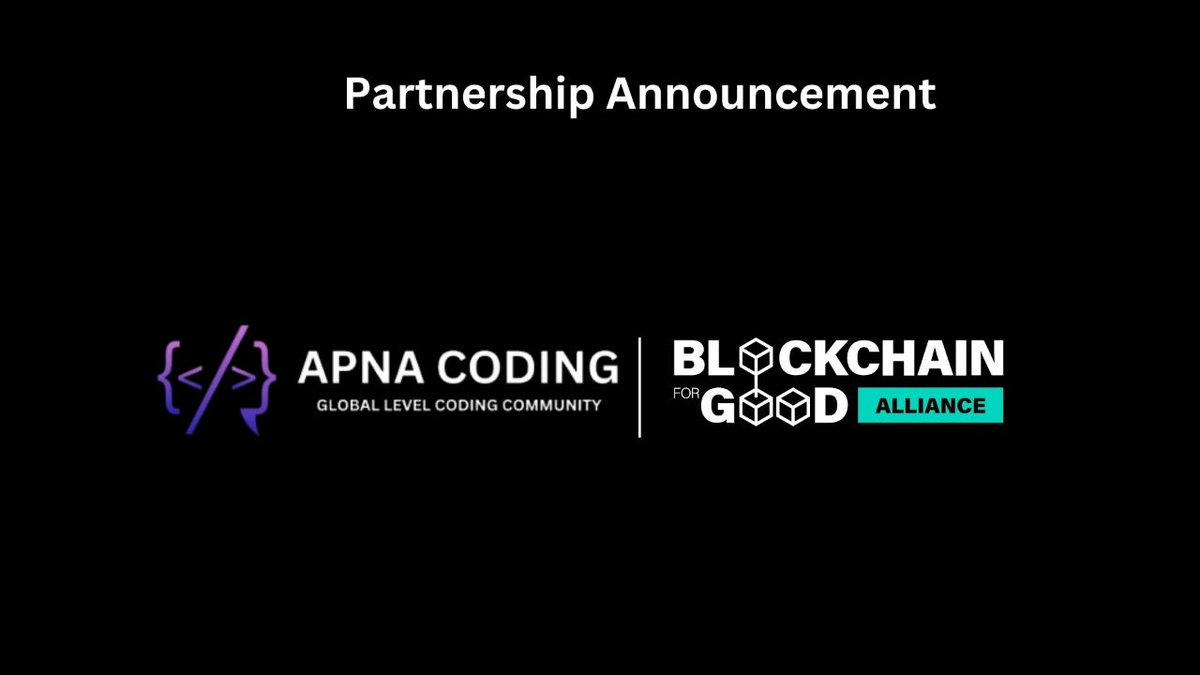 🚀 Excited to share that Apna Coding is now officially partnering with <a href="/ChainforGood/">Blockchain for Good Alliance (BGA)</a> Blockchain for Good Alliance (BGA)!

Together, we’ll collaborate to support builders, promote impact-driven innovation, and strengthen community initiatives across the Web3 ecosystem.

Looking