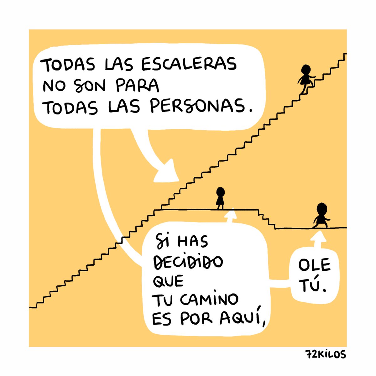 Todas las escaleras.