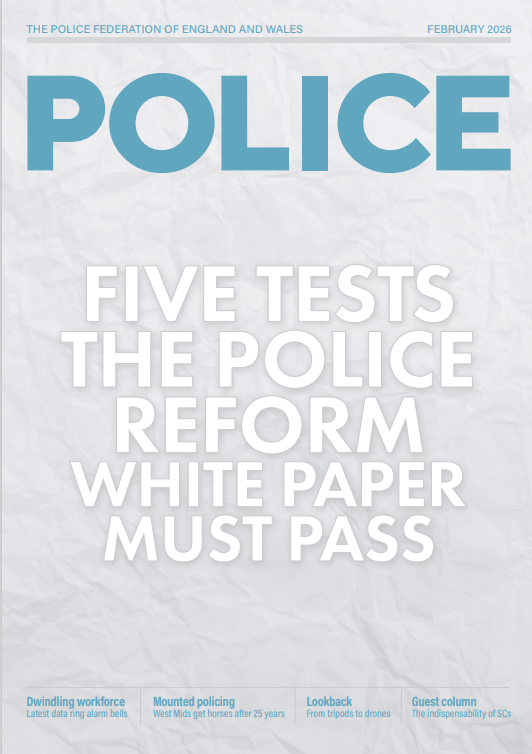 PFEW_HQ's tweet photo. Policing is at a turning point.
This year’s first edition of #POLICEMag examines the biggest reform in 200 years, alongside new data on officer suicides & misconduct, rising assaults, Taser use, workforce pressures and equality reform.
Read full mag👇
https://t.co/Lt8627B4C9 https://t.co/x6uvS4iORd