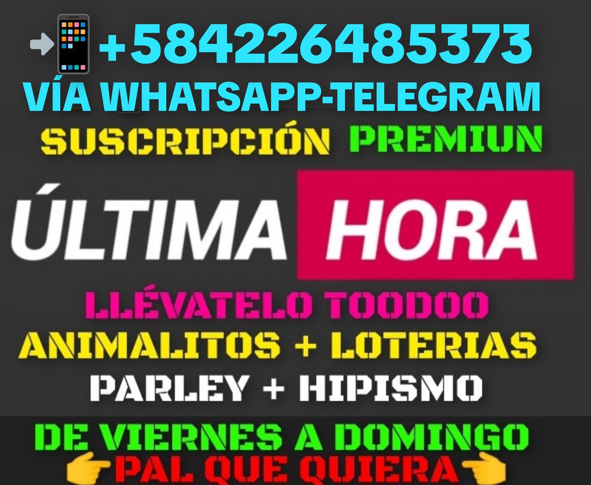 PabloJota27's tweet image. ((( #PALQUEQUIERA ))) Sin Tanta Pendejada Y A #PRECIOREGALO Para GANAR Y SUMAR Este Fin De Semana En ToooDooo #SUSCRIPCIONVIP 📲+584226485373 Vía WhatsApp-Telegram 🆗👊💪