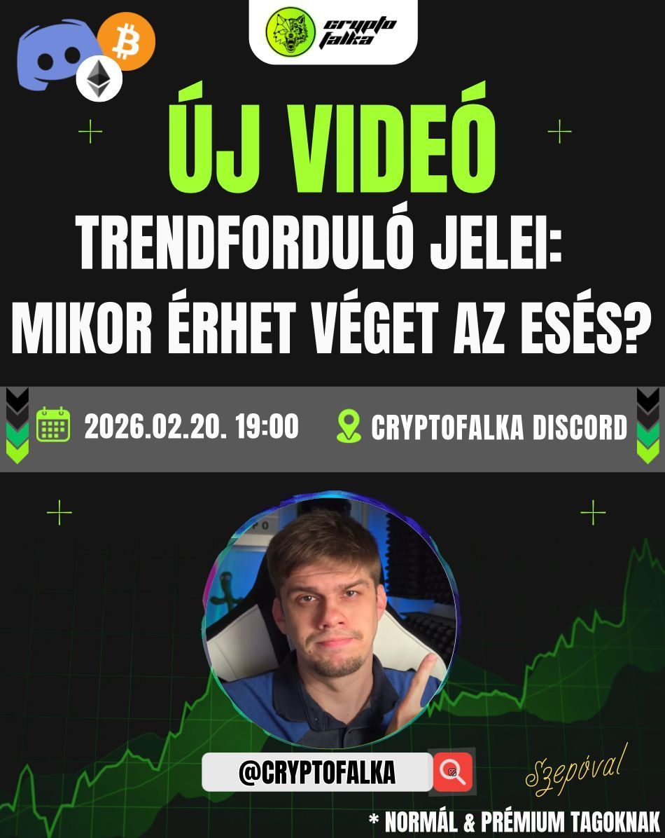 📅 PÉNTEK 19:00 – Szepó új videója a Discordon

Új kibeszélő érkezik: Trendforduló jelei – mikor érhet véget az esés?

Most nem a hopium megy, hanem a struktúra. Megnézzük, hogy:

📊
– Milyen technikai jelek utalhatnak valódi fordulóra
– Mely szintek áttörése változtatná meg a
