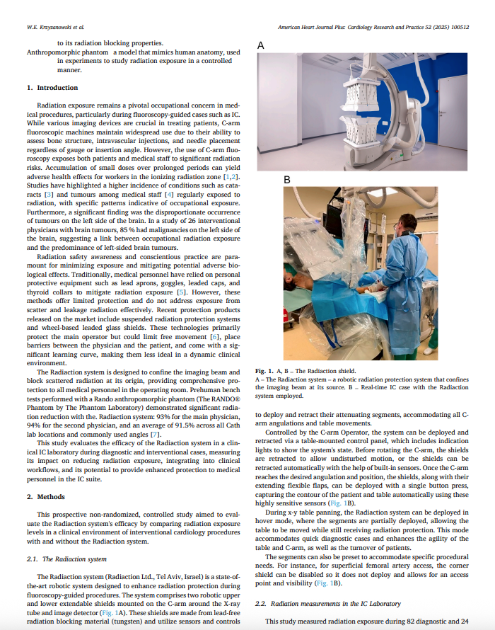 RadiactionMed's tweet photo. Breakthroughs in radiation protection! 📣🎉 The #Radiaction Dynamic Smart Shield is an innovative robotic system that improves radiation safety in medical procedures. It significantly reduces scatter &amp; integrates smoothly into clinical workflows. Download! https://t.co/GfSjGjmTyS https://t.co/D80urEUWId