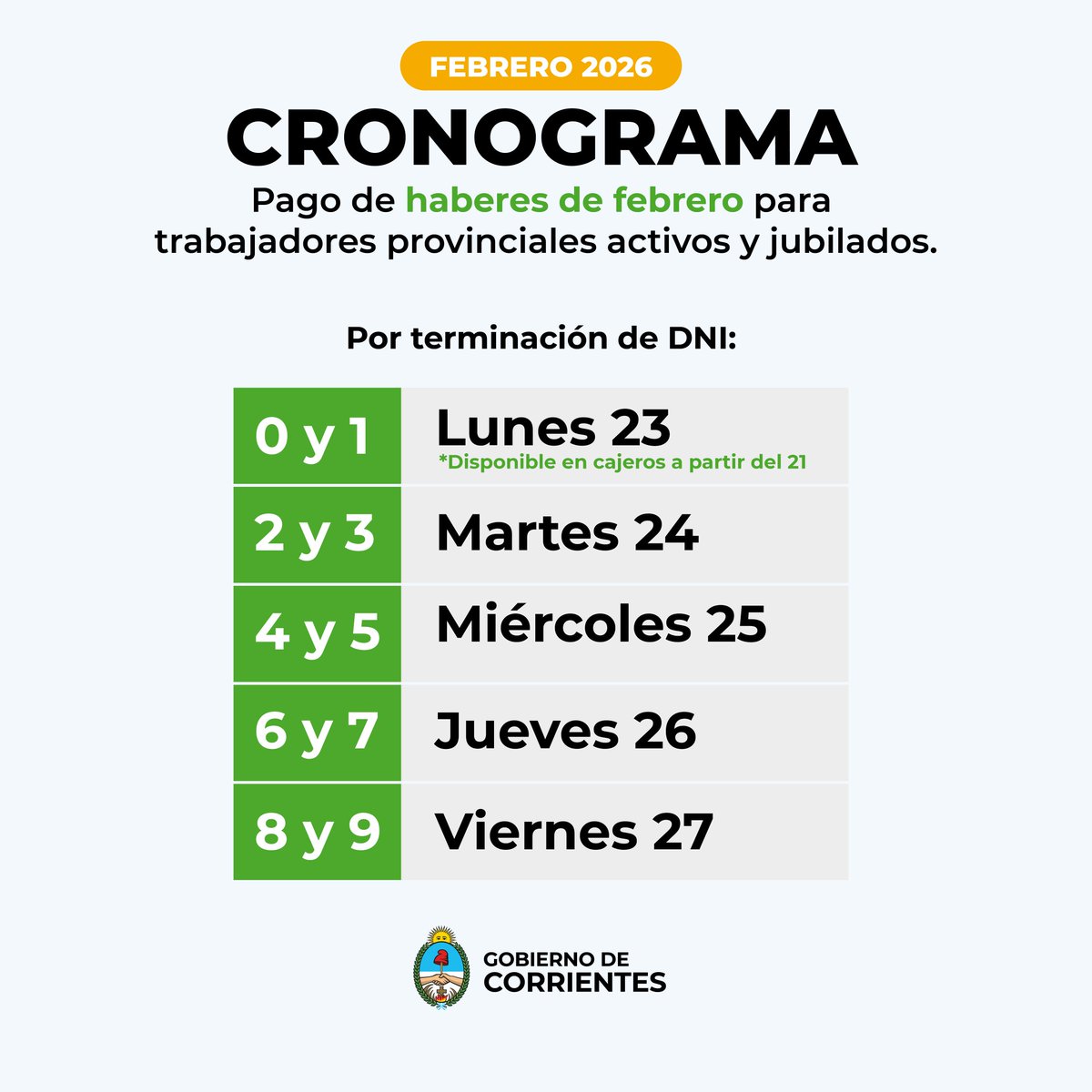Gobierno de Corrientes tweet media