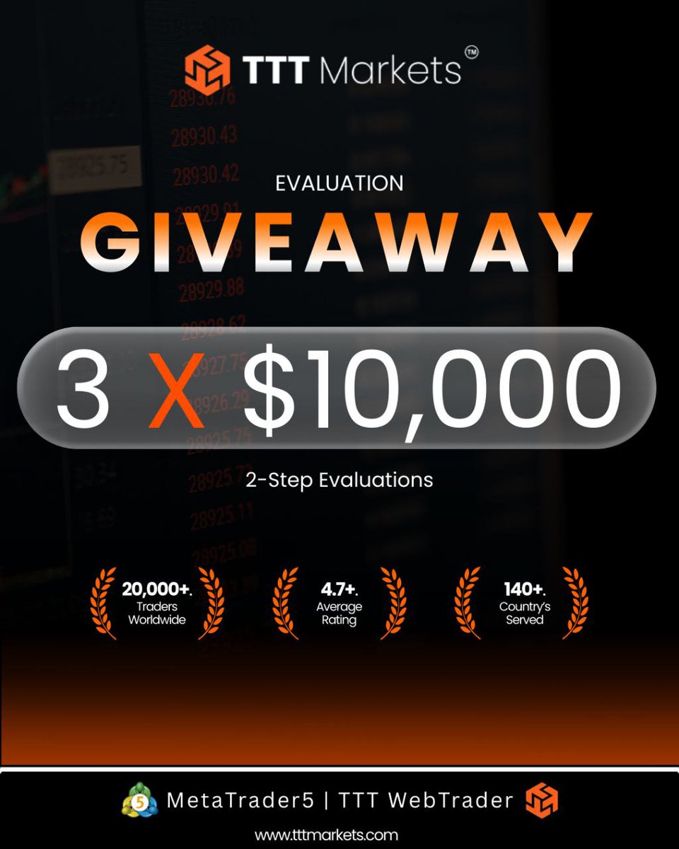 3X$10K GIVEAWAY ALERT 
TO ENTER
FOLLOW <a href="/TTTMarkets/">TTT Markets</a> <a href="/AlwellTrades/">Alwell Jr.</a> <a href="/Archie_TTT/">Archie</a> 

Also follow <a href="/MangariSul74189/">PROFIT MASTER</a>
<a href="/EMERGENCYFX9/">𝐄𝐌𝐄𝐑𝐆𝐄𝐍𝐂𝐘 𝐅𝐱✌️</a> <a href="/SareedMangaree/">Mangaree✌️</a>
To be among winners signed up 👇 
tttmarkets.com/ref/Sulaiman/