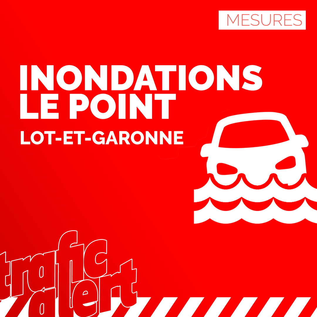 ⚠️ 🔴 INONDATIONS | En Lot-et-Garonne, 17 départementales fermées et 2 pont fermés.  +sur  ift.tt/3ghGF4O